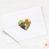 Sticker Cœur Bunny Kiss (Enveloppe)