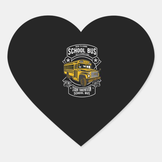 Sticker Cœur Bus spécial de Delivery (Devant)