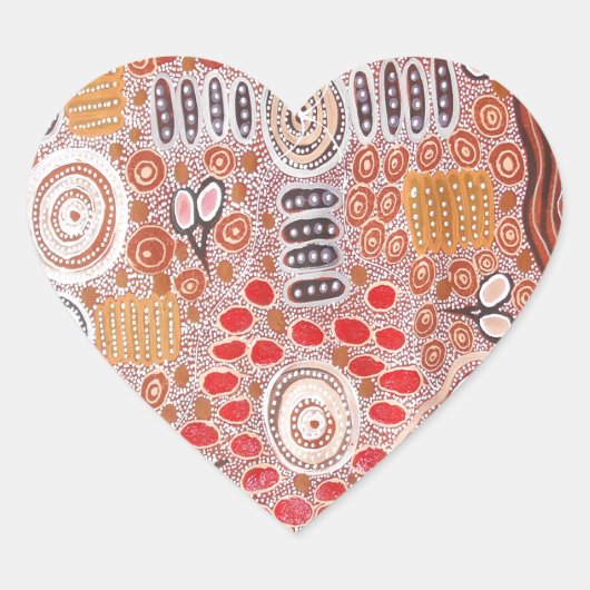 Sticker Cœur Bush Tucker (Devant)