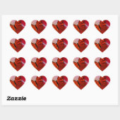 Sticker Cœur Butterfly and Hearts (Feuille)