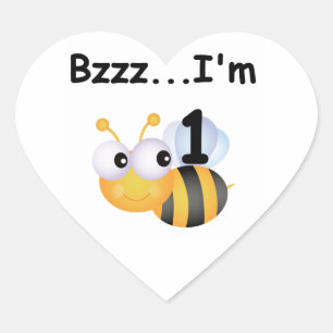 Sticker Cœur Buzz Bumblebee 1er Anniversaire T-shirts et cadeau