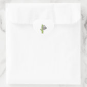 Sticker Cœur Cactus Sloth (Sac)