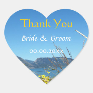 Sticker Cœur Cadeau de mariage remerciement, Parc national de G