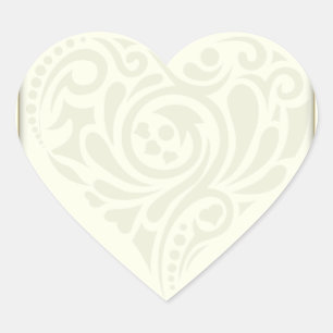 Sticker Cœur Cadeau floral créatif de valentine de coeur