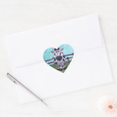 Sticker Cœur Cadeaux et accessoires de vache (Enveloppe)