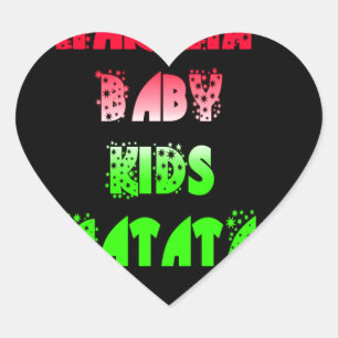 Sticker Cœur Cadeaux pour bébés et enfants Hakuna Matata de cou