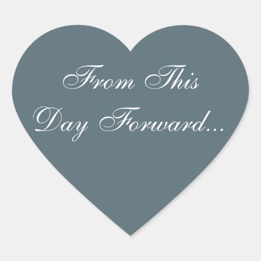 Sticker Cœur Cadet d'invitation personnalisé (Devant)