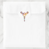 Sticker Cœur Caducée (Sac)