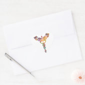 Sticker Cœur Caducée (Enveloppe)