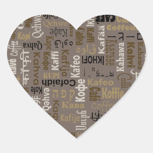 Sticker Cœur Café (Devant)