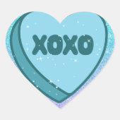 Sticker Cœur Câlins et bisous XOXO pour la classe  (Devant)