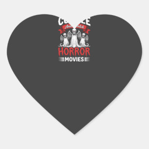 Sticker Cœur Câlins et films d'horreur Squelette Halloween