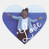 Sticker Cœur Calligraphie du coeur et de l'amour (Devant)