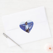 Sticker Cœur Calligraphie du coeur et de l'amour (Enveloppe)