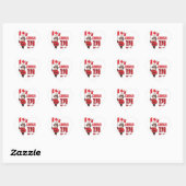 Sticker Cœur Canada 150 ans (Feuille)