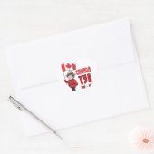 Sticker Cœur Canada 150 ans (Enveloppe)