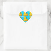 Sticker Cœur Canards de bain (Sac)