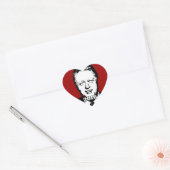 Sticker Cœur Candidat de Bill Clinton 2016 (Enveloppe)