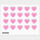 Sticker Cœur CANDY COEUR Valentine 'Be Mine' Rose (Feuille)