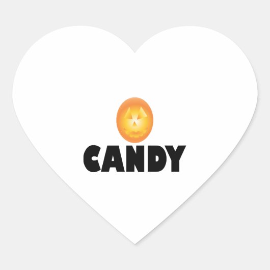 Sticker Cœur Candy Halloween (Devant)