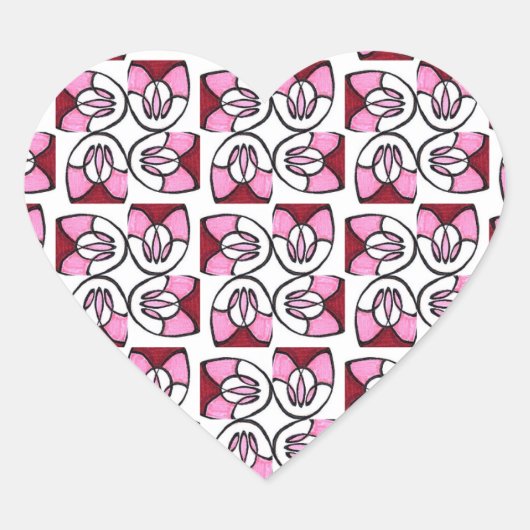 Sticker Cœur Candy Swirl (Devant)