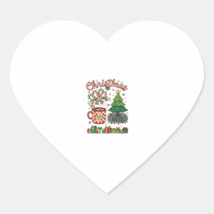 Sticker Cœur Canne à sucre de Noël Canneberge Cacao Chaos Arbre