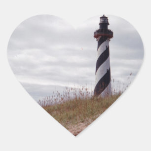 Sticker Cœur Cape Hatteras Lighthouse