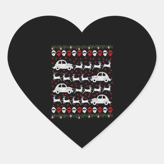 Sticker Cœur Car Christmas (Devant)