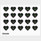 Sticker Cœur Cardiac sonographe (Feuille)