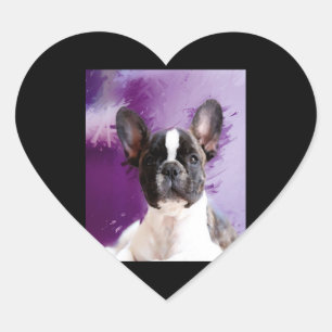 Sticker Cœur Carlin Portrait Art Jote Carlin