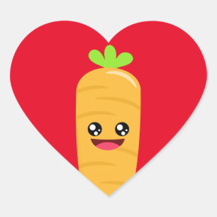 Sticker Cœur Carrot Love