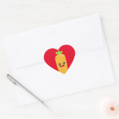 Sticker Cœur Carrot Love (Enveloppe)