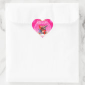 Sticker Cœur Carte de Noël (Sac)