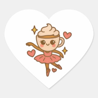 Sticker Cœur Carte d'identité italienne Cappuccina Ballerina