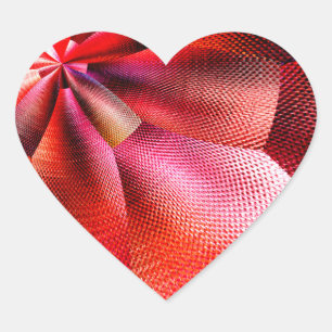 Sticker Cœur "Cartes graphiques en toile no 1"