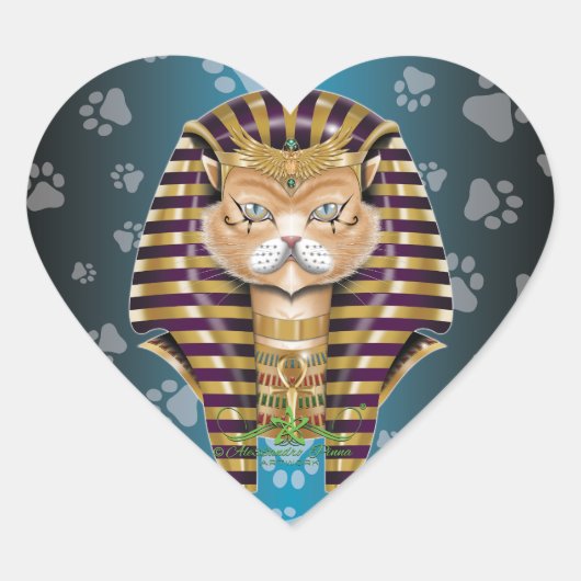 Sticker Cœur CATankhaMEOW (Devant)