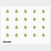 Sticker Cœur Catcus Funny Chat Cactus Chats Cactus Cactus Succu (Feuille)