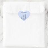 Sticker Cœur c'est un garçon ! (Sac)