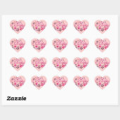 Sticker Cœur C'est une fille (Feuille)