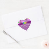 Sticker Cœur C'est une fille ballons au coeur Date (Enveloppe)
