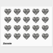 Sticker Cœur Chalkboard Handdrawn (Feuille)