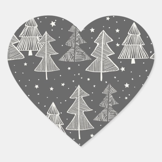Sticker Cœur Chalkboard Handdrawn (Devant)