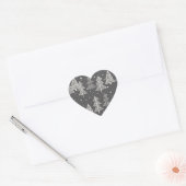 Sticker Cœur Chalkboard Handdrawn (Enveloppe)