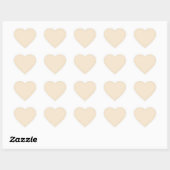 Sticker Cœur Champagne (Feuille)
