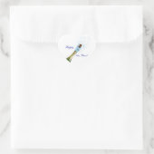 Sticker Cœur Champagne Popping (Sac)