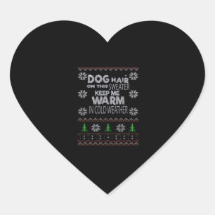 Sticker Cœur Chandail de Noël pour chien T-shirt essentiel