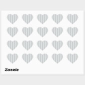 Sticker Cœur Changez les rayures grises en n'importe quelle (Feuille)