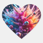 Sticker Cœur Chaotic Explosions (Devant)