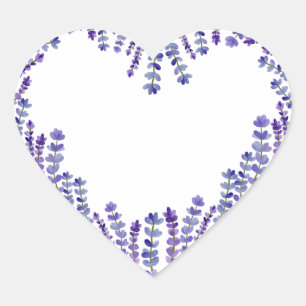 Sticker Cœur Chariot de coeur Lavender