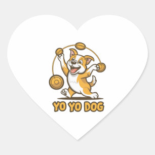 Sticker Cœur Charming YoYo Chien 360 compétence